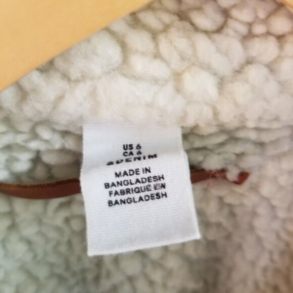 Denim Winter Coat Women's 6 Lined Denim Faux Fur Lined Mid Length Jacket - Picture 9 of 9